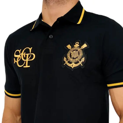 Camisa Corinthians Polo Retro Gold - SPR