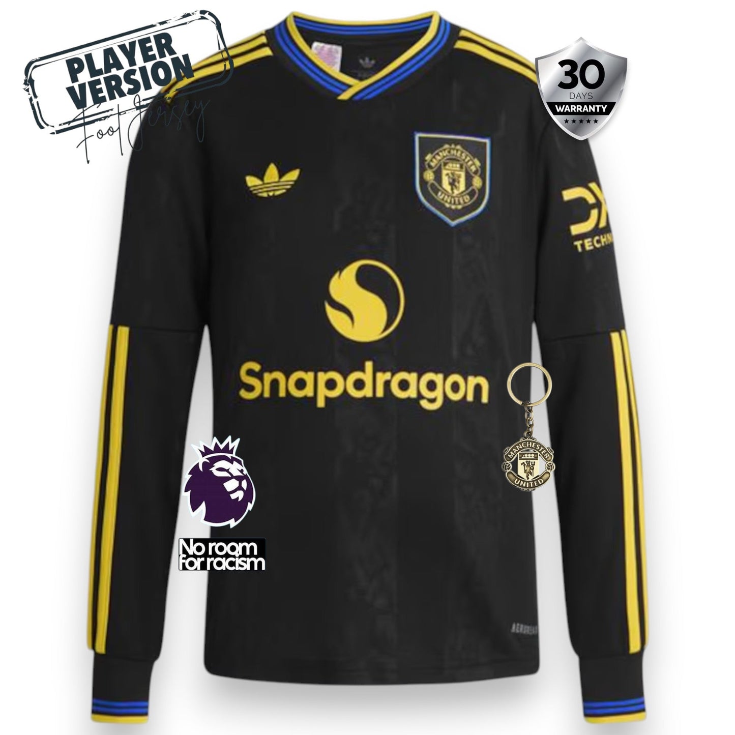 Manchester United Player Third Jersey 2025/26 - Long Sleeve