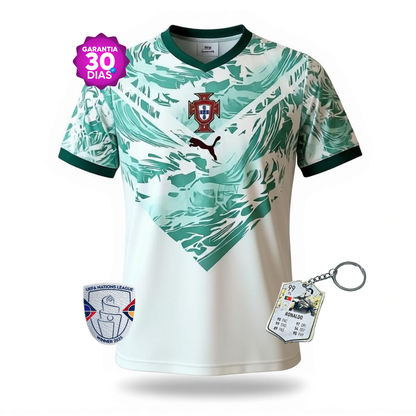 Camisola Seleção Portugal alternativa azul/branca COPA DO MUNDO 2026