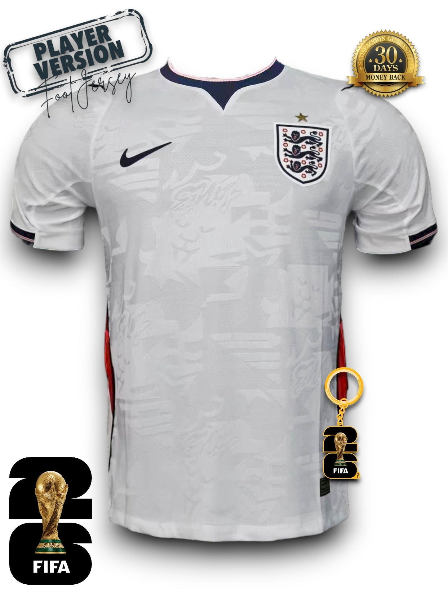 England World Cup 2026 Jersey - Player Version