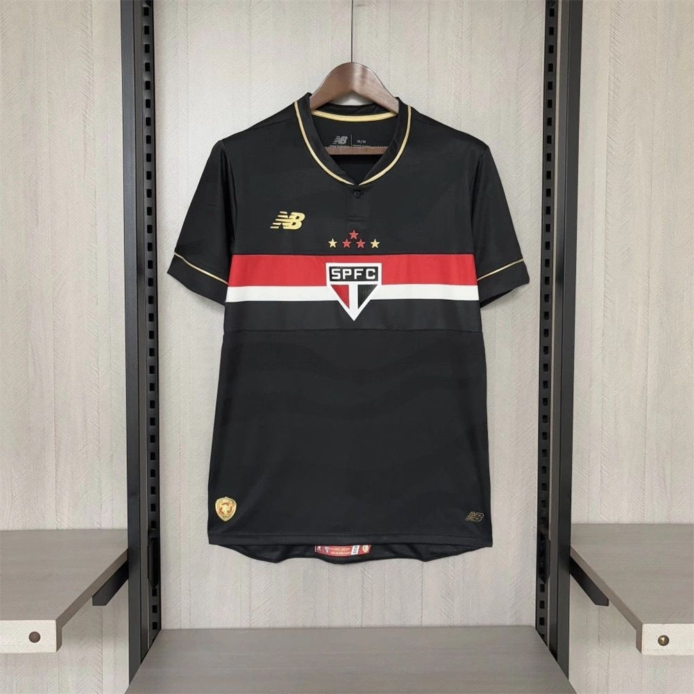 Camisa Sao Paulo Tricolor Third 25/26 - Preta - Fan version