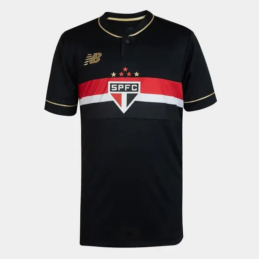 Camisa Sao Paulo Tricolor Third 25/26 - Preta - Fan version
