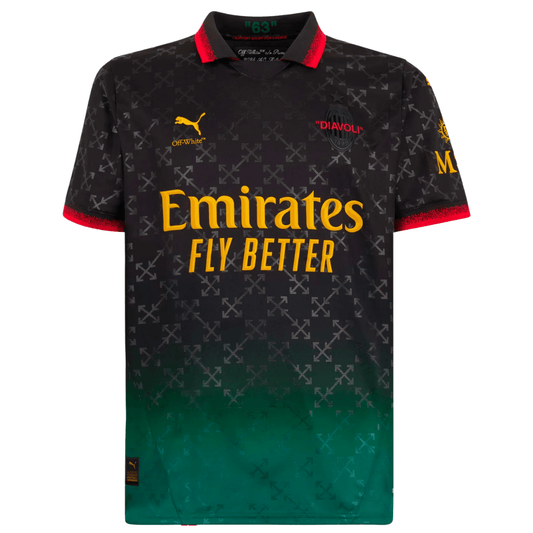 AC Milan x Off-White 24/25 - Black Jersey