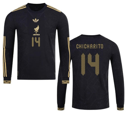 Mexico Chicharito  2025 Special Edition Long Sleeve Authentic Player Third Jersey by adidas