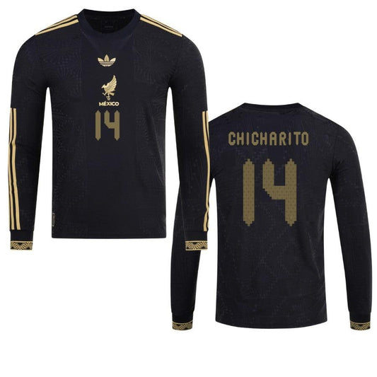 Mexico Chicharito  2025 Special Edition Long Sleeve Authentic Player Third Jersey by adidas