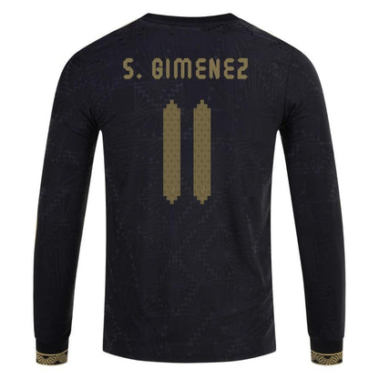 Mexico Santiago Giménez 2025 Special Edition Long Sleeve Authentic Player Third Jersey by adidas