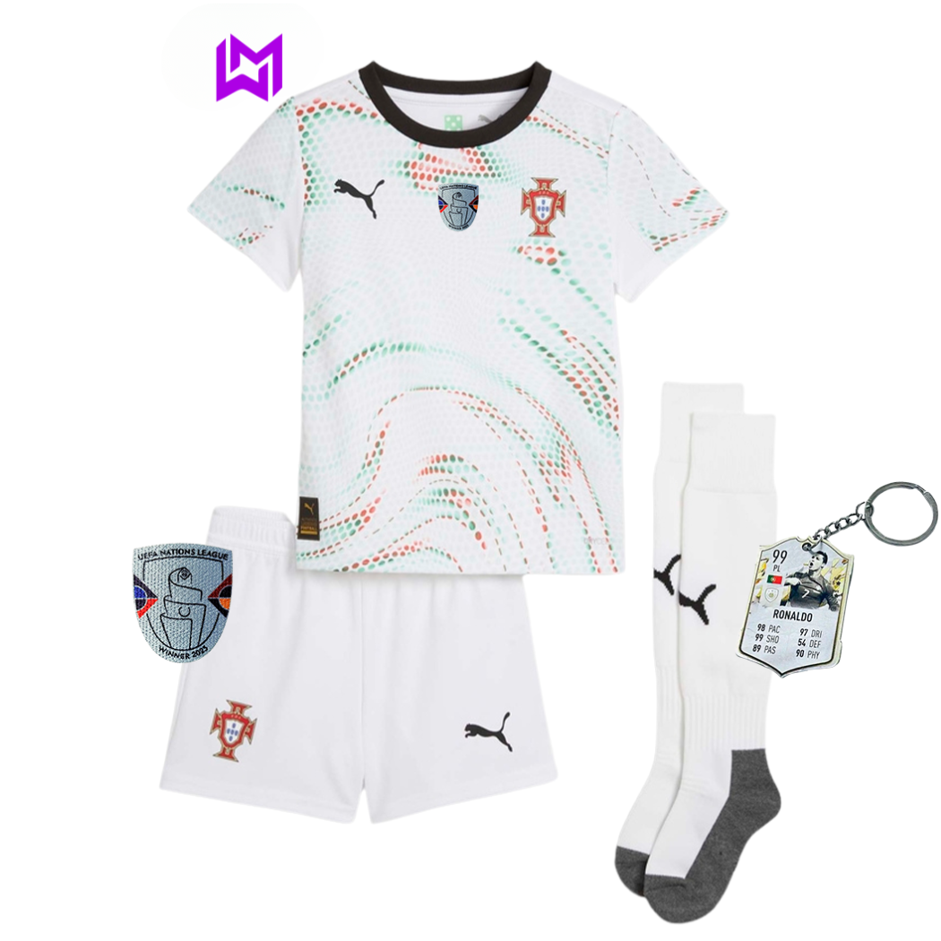 Conjunto Infantil Portugal Alternativa 2025/26 - LANÇAMENTO! 🇵🇹