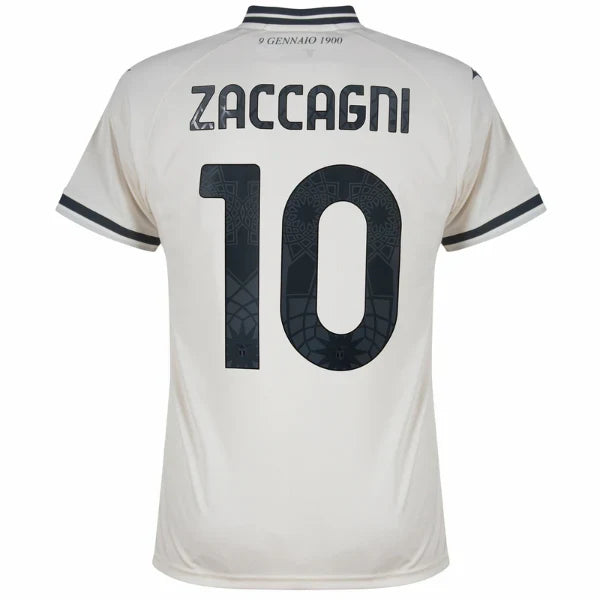 Lazio Away Zaccagni 10 Fan Jersey 2025/26 Official Printing