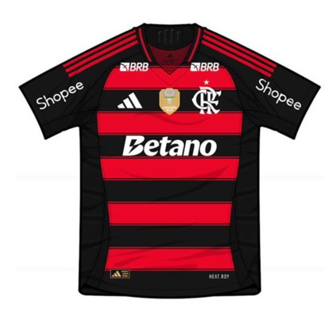Camisa I Authentic  Flamengo 2025/26 Com Patrocinios Betano - Jogador [Slim Fit]