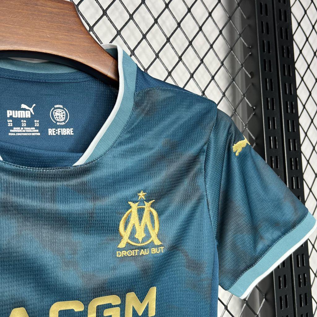 Conjunto Infantil Olympique de Marseille away 24/25