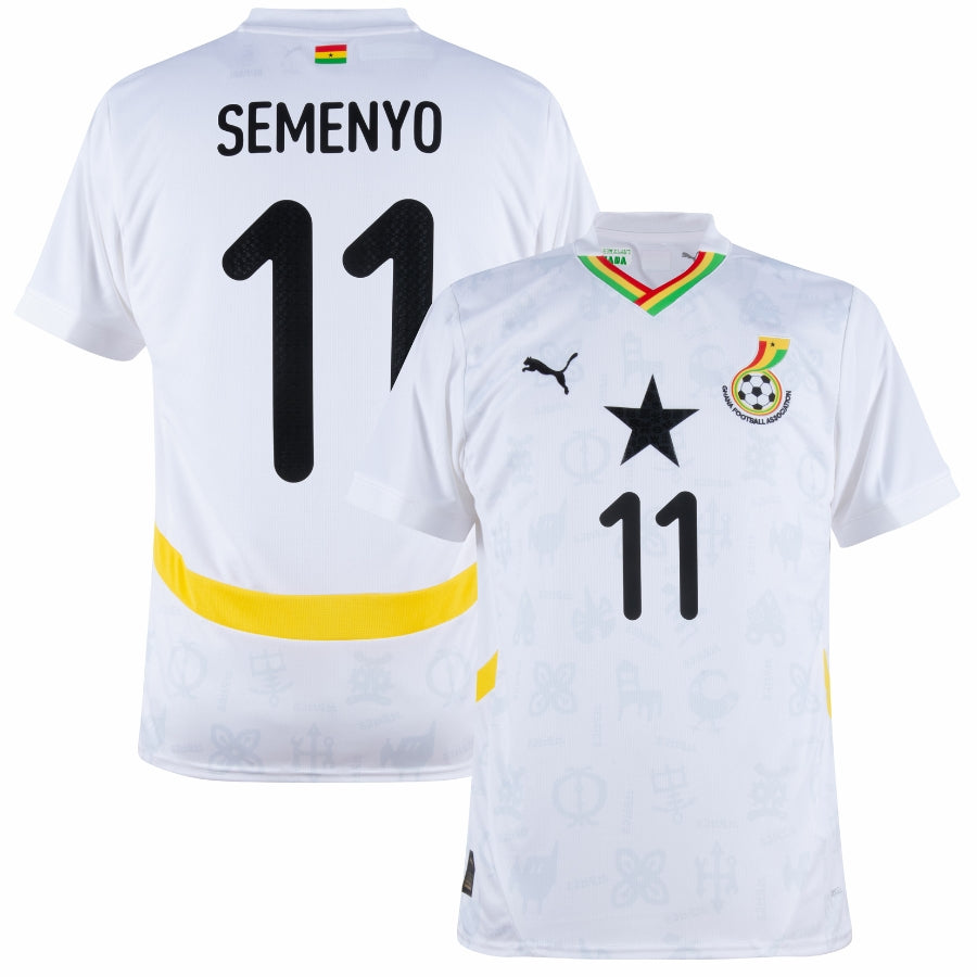 Ghana Semenyo 11 Home Fan Jersey 2025/26