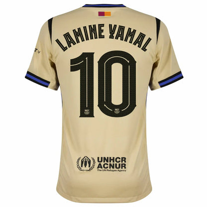 Barcelona Away Lamine Yamal 10 Fan Jersey 2025/26 Official Printing (Champions League)