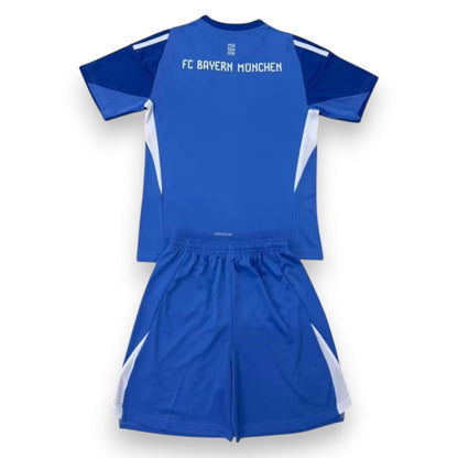 Kids Bayern Munich Jersey Goalkeeper Blue 2025/26