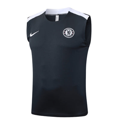Chelsea Kit Black Jersey + Shorts - No Sleeve 25/26