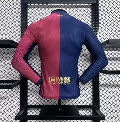 Barcelona 24/25 Home Player Jersey - Long Sleeve
