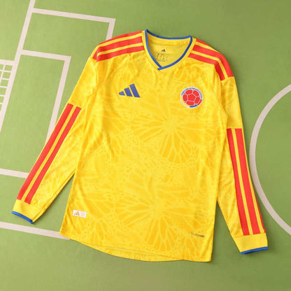 Colombia World Cup 2026 Jersey Player Version - Long Sleeve