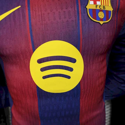 Barcelona 25/26 Home Player Jersey - Long Sleeve