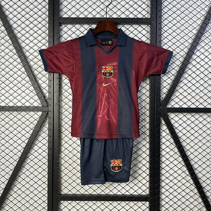 Kids Travis Scott x FC Barcelona Retro Kit 2000/01 Home Skeleton