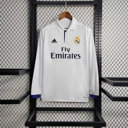 Real Madrid Home 16/17 Retro manga longa