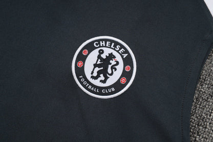 Chelsea Kit Black Jersey + Shorts - No Sleeve 25/26