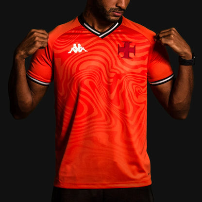 Camisa Goleiro Vasco 2025 Kappa Masculina Laranja