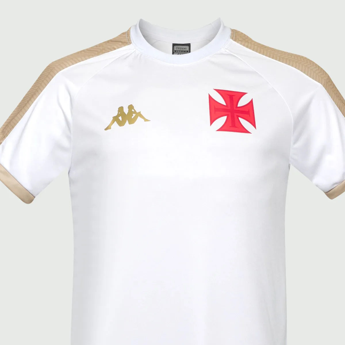 Camisa Vasco Supporter Gold Kappa Masculina Branca