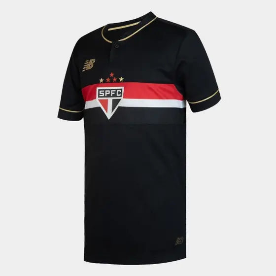 Camisa Sao Paulo Tricolor Third 25/26 - Preta - Fan version