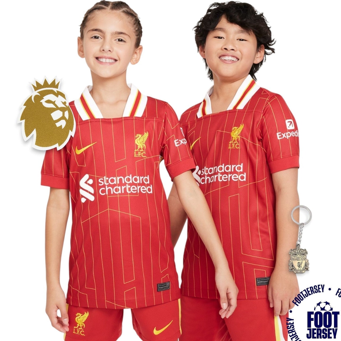 Kids Liverpool Home Kit 2024/2025 - CHAMPIONS #20