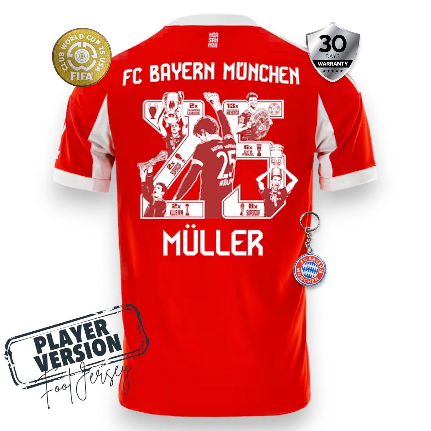 Bayern Munich Player Home Jersey 2025/26 - Müller Special Edition