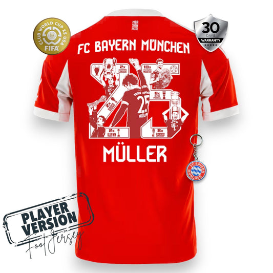 Bayern Munich Player Home Jersey 2025/26 - Müller Special Edition