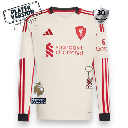 Liverpool Away Player Jersey 2025/26 - Long Sleeve