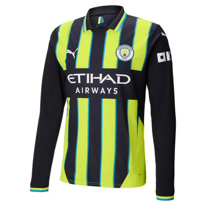 #10 Grealish Manchester City Away Jersey 2024/2025 Long Sleeve