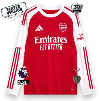 Arsenal Player Home Jersey 2025/26 Long Sleeve