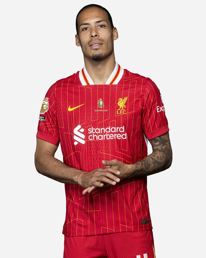 Liverpool Home Jersey 2024/2025 - CHAMPIONS 24/25 & Gold Trophy